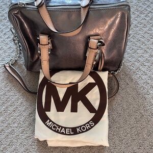 Michael Kors Pewter handbag with strap